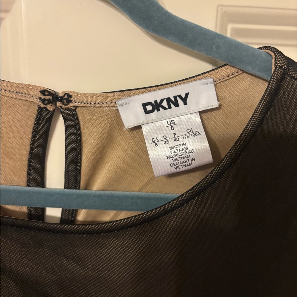 DKNY - Black Long Sleeve Mesh Dress NWT - Picture 4 of 4